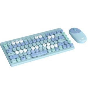 Alcatroz JellyBean A3000 Wireless & Bluetooth Keyboard/Mouse Combo, A3000AQUA - Aqua