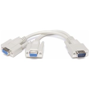 VGA Splitter Cable 1 To 2, White