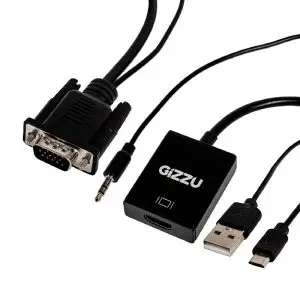 Gizzu VGA to HDMI With Audio Adapter, GAPVHA