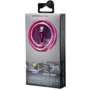 Volkano Fashion Series USB To Lightning, 1.8M, Purple